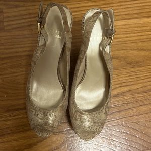 STEWART WEITZMAN  Platform wedge sandals